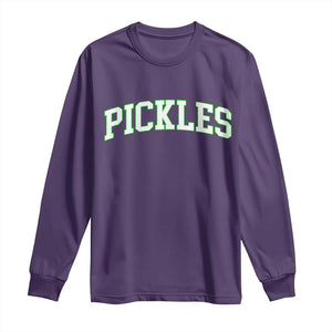 Vintage Pickle Long Sleeve Shirt Canning Season Pickle Lover Vintage Sports Style 80s 90s Gifts TS10 Purple Print Your Wear