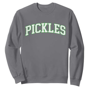 Vintage Pickle Sweatshirt Canning Season Pickle Lover Vintage Sports Style 80s 90s Gifts TS10 Charcoal Print Your Wear