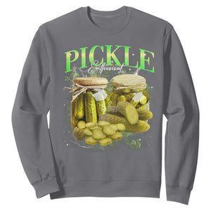 Pickle Lovers Sweatshirt Retro Pickle Enthusiast Vintage 90s Graphic TS10 Charcoal Print Your Wear