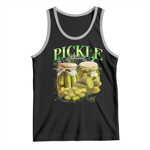 Pickle Lovers Tank Top Retro Pickle Enthusiast Vintage 90s Graphic TS10 Black Athletic Heather Print Your Wear