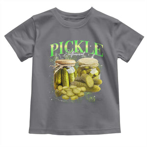 Pickle Lovers Toddler T Shirt Retro Pickle Enthusiast Vintage 90s Graphic TS10 Charcoal Print Your Wear