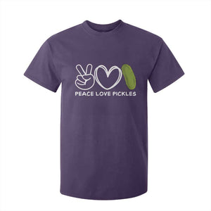 Peace Love Pickles T Shirt For Kid TS10 Purple Print Your Wear