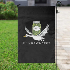 Silly Goose Pickle Lovers Garden Flag Off To Buy More Pickles TS10 Print Your Wear