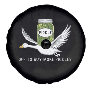 Silly Goose Pickle Lovers Spare Tire Cover Off To Buy More Pickles TS10 Print Your Wear