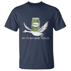 Silly Goose Pickle Lovers T Shirt Off To Buy More Pickles TS10 Navy Print Your Wear
