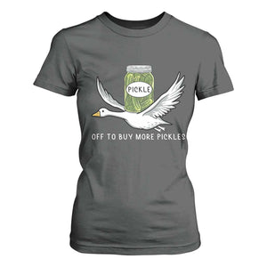 Silly Goose Pickle Lovers T Shirt For Women Off To Buy More Pickles TS10 Dark Heather Print Your Wear