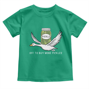 Silly Goose Pickle Lovers Toddler T Shirt Off To Buy More Pickles TS10 Irish Green Print Your Wear