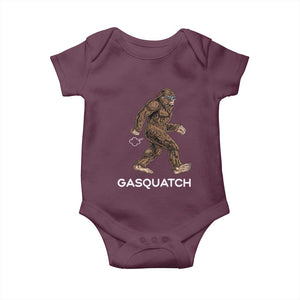 Funny Bigfoot Baby Onesie Gasquatch Gassy Sasquatch Fart Meme TS10 Maroon Print Your Wear