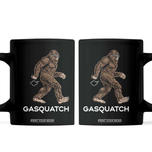 Funny Bigfoot Coffee Mug Gasquatch Gassy Sasquatch Fart Meme TS10 Black Print Your Wear