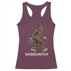 Funny Bigfoot Racerback Tank Top Gasquatch Gassy Sasquatch Fart Meme TS10 Maroon Print Your Wear