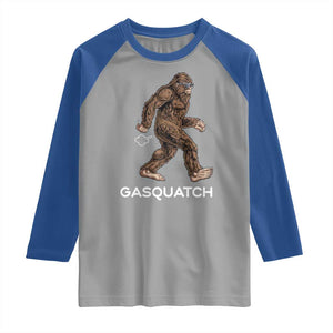 Funny Bigfoot Raglan Shirt Gasquatch Gassy Sasquatch Fart Meme TS10 Sport Gray Royal Print Your Wear