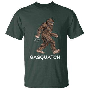 Funny Bigfoot T Shirt Gasquatch Gassy Sasquatch Fart Meme TS10 Dark Forest Green Print Your Wear