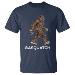 Funny Bigfoot T Shirt Gasquatch Gassy Sasquatch Fart Meme TS10 Navy Print Your Wear