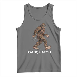 Funny Bigfoot Tank Top Gasquatch Gassy Sasquatch Fart Meme TS10 Black Heather Print Your Wear