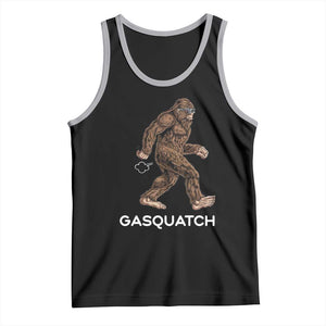 Funny Bigfoot Tank Top Gasquatch Gassy Sasquatch Fart Meme TS10 Black Athletic Heather Print Your Wear