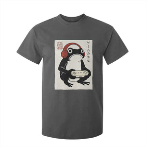 Japanese Gamer Frog T Shirt For Kid Boys Funny Vintage Gaming TS10 Dark Heather Print Your Wear