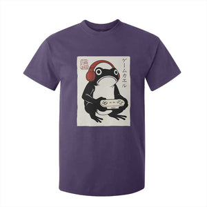 Japanese Gamer Frog T Shirt For Kid Boys Funny Vintage Gaming TS10 Purple Print Your Wear