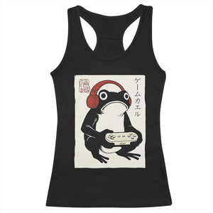 Japanese Gamer Frog Racerback Tank Top Boys Funny Vintage Gaming TS10 Black Print Your Wear