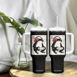 Japanese Gamer Frog Tumbler With Handle Boys Funny Vintage Gaming TS10 Print Your Wear