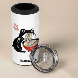 Funny Grumpy Frog Ramen 4 in 1 Can Cooler Tumbler Sumi-e Kawaii Ink Painting Japanese TS10 Print Your Wear