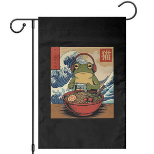 Cute Kawaii Gamer Frog Ramen Garden Flag Retro Japanese Funny Cat Gaming TS10 Black Print Your Wear