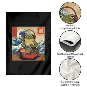 Cute Kawaii Gamer Frog Ramen Garden Flag Retro Japanese Funny Cat Gaming TS10 Print Your Wear