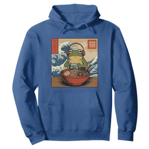 Cute Kawaii Gamer Frog Ramen Hoodie Retro Japanese Funny Cat Gaming TS10 Royal Blue Print Your Wear