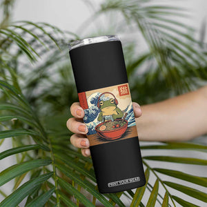 Cute Kawaii Gamer Frog Ramen Skinny Tumbler Retro Japanese Funny Cat Gaming TS10 Print Your Wear