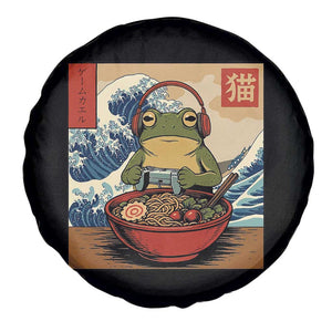 Cute Kawaii Gamer Frog Ramen Spare Tire Cover Retro Japanese Funny Cat Gaming TS10 Print Your Wear