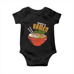Powered by Ramen Baby Onesie Japanese Love Anime Noodles TS10 Black Print Your Wear