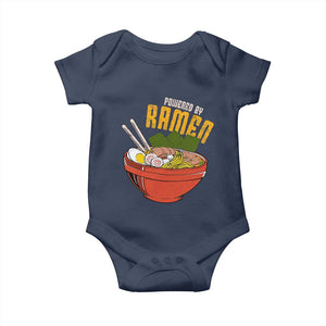 Powered by Ramen Baby Onesie Japanese Love Anime Noodles TS10 Navy Print Your Wear