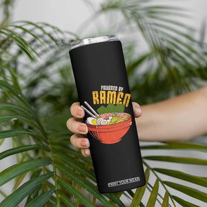 Powered by Ramen Skinny Tumbler Japanese Love Anime Noodles TS10 Print Your Wear