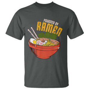 Powered by Ramen T Shirt Japanese Love Anime Noodles TS10 Dark Heather Print Your Wear