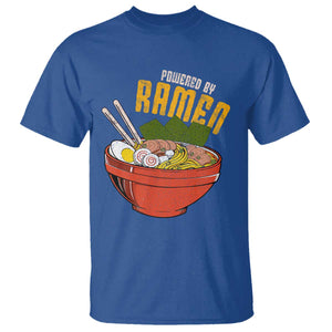 Powered by Ramen T Shirt Japanese Love Anime Noodles TS10 Royal Blue Print Your Wear