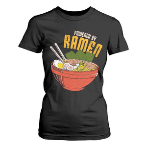 Powered by Ramen T Shirt For Women Japanese Love Anime Noodles TS10 Black Print Your Wear