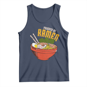 Powered by Ramen Tank Top Japanese Love Anime Noodles TS10 Navy Print Your Wear