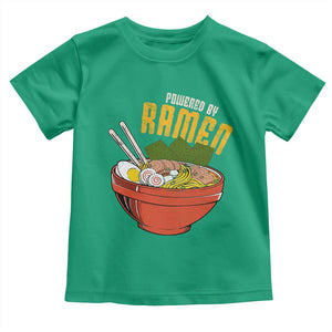 Powered by Ramen Toddler T Shirt Japanese Love Anime Noodles TS10 Irish Green Print Your Wear