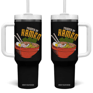 Powered by Ramen Tumbler With Handle Japanese Love Anime Noodles TS10 One Size: 40 oz Black Print Your Wear