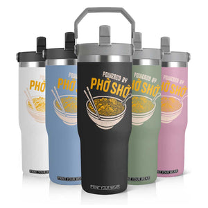 Vietnamese Pho Flip Straw Tumbler Funny Vietnam Foodie Food Humor TS10 Print Your Wear