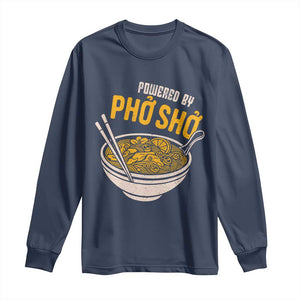 Vietnamese Pho Long Sleeve Shirt Funny Vietnam Foodie Food Humor TS10 Navy Print Your Wear
