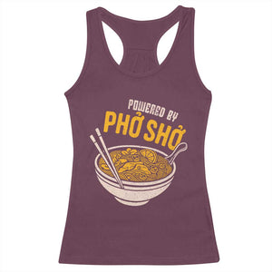 Vietnamese Pho Racerback Tank Top Funny Vietnam Foodie Food Humor TS10 Maroon Print Your Wear