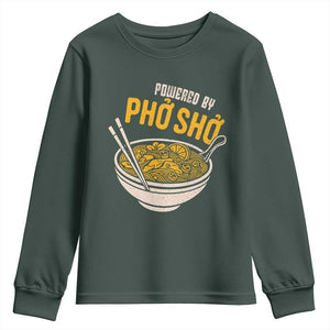 Vietnamese Pho Youth Sweatshirt Funny Vietnam Foodie Food Humor TS10 Dark Forest Green Print Your Wear