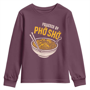 Vietnamese Pho Youth Sweatshirt Funny Vietnam Foodie Food Humor TS10 Maroon Print Your Wear