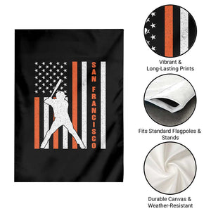 Retro San Francisco Garden Flag Cool Distressed Baseball Fans SF USA Flag TS10 Print Your Wear