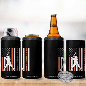 Retro San Francisco 4 in 1 Can Cooler Tumbler Cool Distressed Baseball Fans SF USA Flag TS10 Print Your Wear