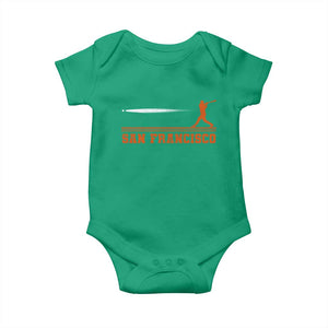 San Francisco Sport Baby Onesie SF Vintage Sports Baseball Players TS10 Irish Green Print Your Wear