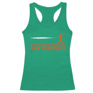 San Francisco Sport Racerback Tank Top SF Vintage Sports Baseball Players TS10 Irish Green Print Your Wear