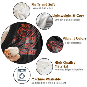Grater Than GB Throw Blanket Grate Cheese Foolball Fans TS10 Print Your Wear