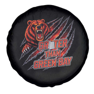 Grater Than GB Spare Tire Cover Grate Cheese Foolball Fans TS10 Print Your Wear