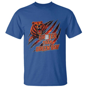 Grater Than GB T Shirt Grate Cheese Foolball Fans TS10 Royal Blue Print Your Wear
